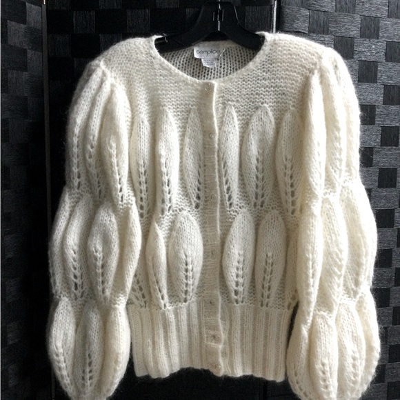 semplice Sweaters - Chunky ivory ladies sweater size L